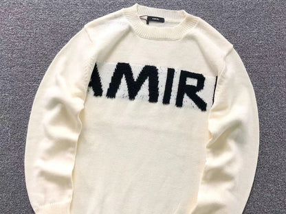 Suéter AMIRI Brush Logo Distressed