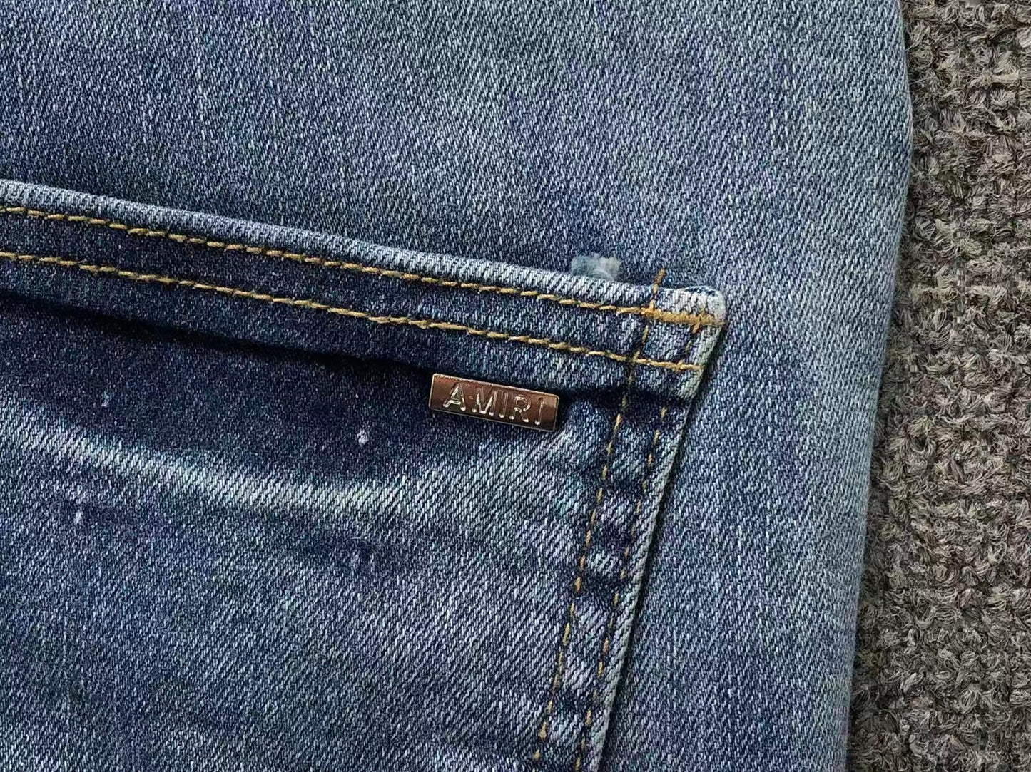 Calça AMIRI Palm Beach Ice Denim