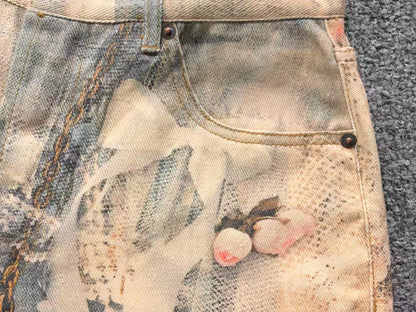 Calça Acne Studios Distressed Chain Wash