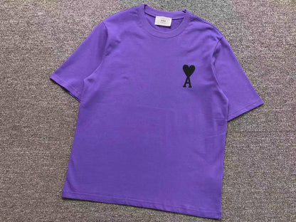 Camiseta AMI Paris Mini Heart Color Contrast