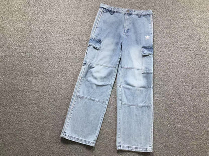 Calça Adidas Utility Cargo Denim 3-Stripes