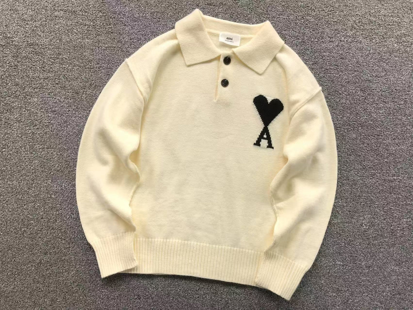 Suéter AMI Paris Polo Knit