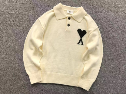 Suéter AMI Paris Polo Knit
