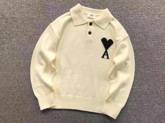Suéter AMI Paris Polo Knit