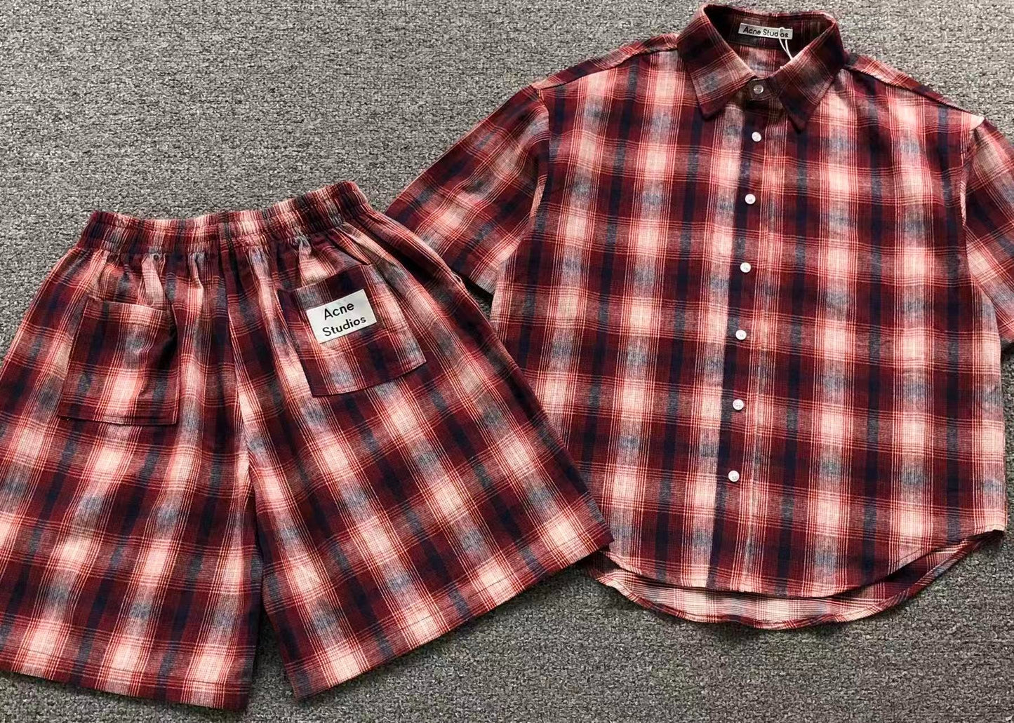 Conjunto Acne Studios Flannel Checkered set