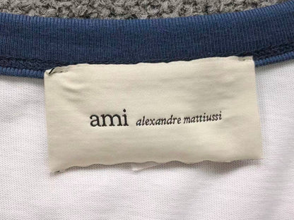 Camiseta AMI Paris Heart Patch Contrast Stitch