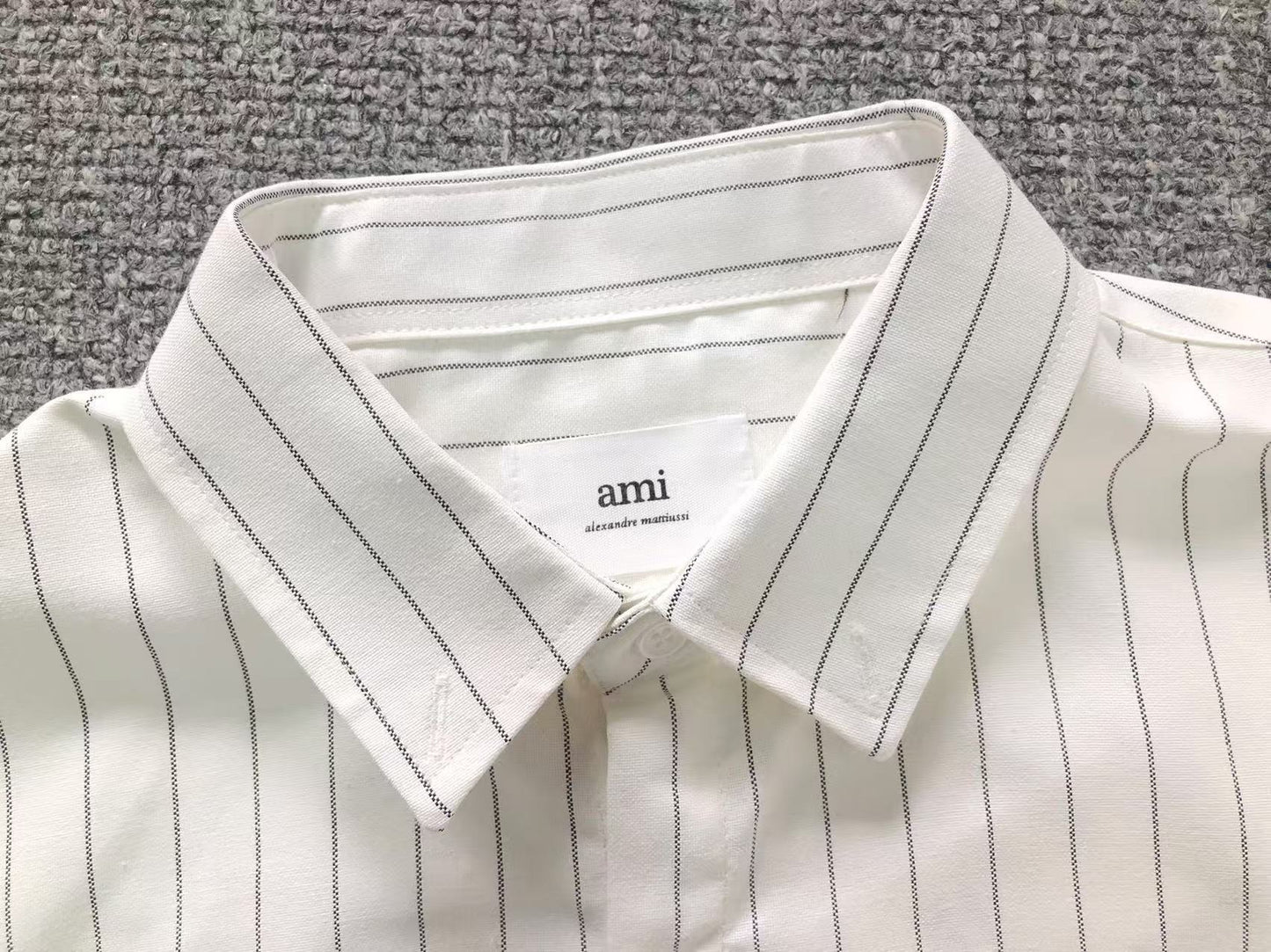 Camisa AMI Paris Classic Stripe SS