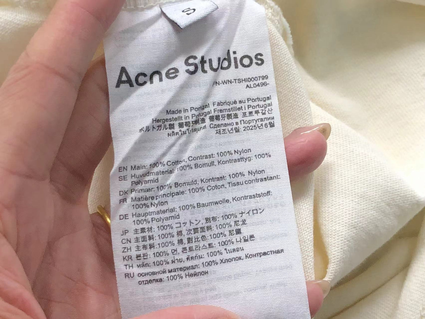 Camiseta Feminina Acne Studios Paris Edition Graphic