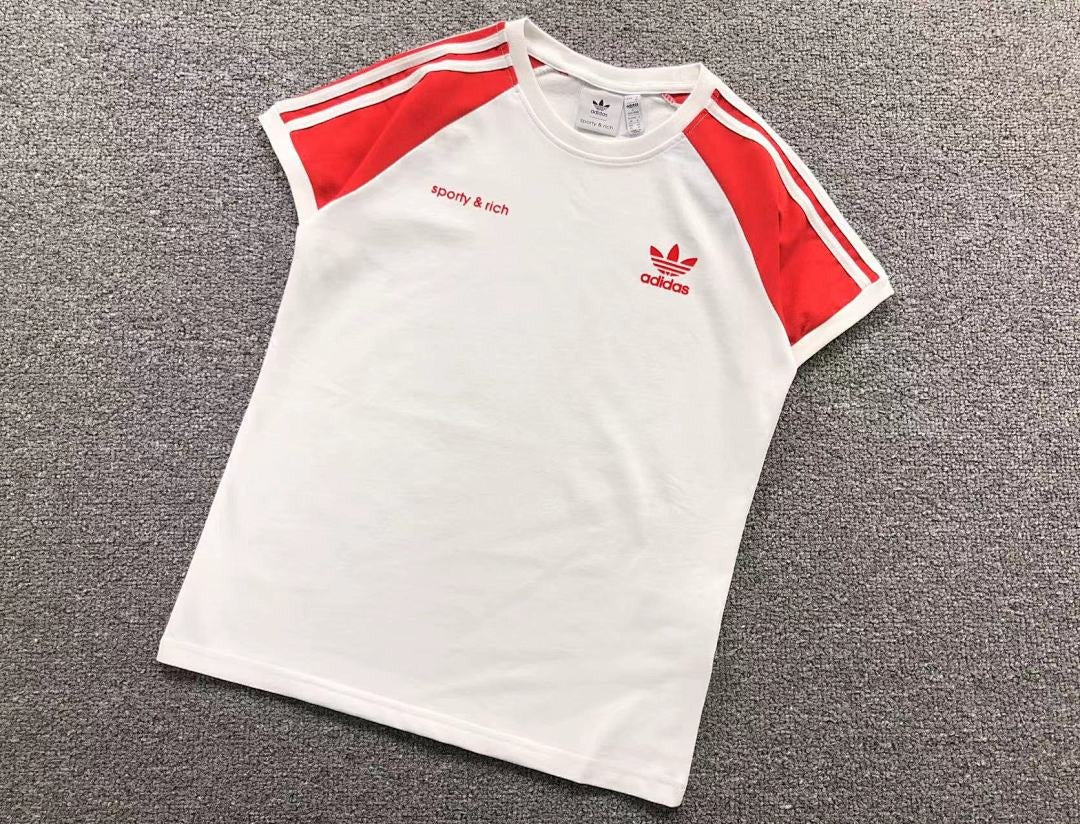 Camiseta Adidas x Sporty & Rich Raglan Feminina