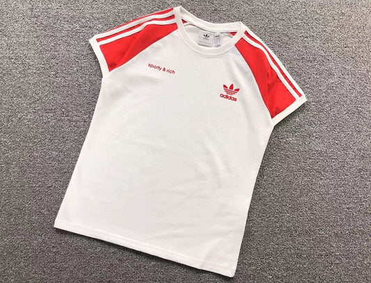 Camiseta Adidas x Sporty & Rich Raglan Feminina