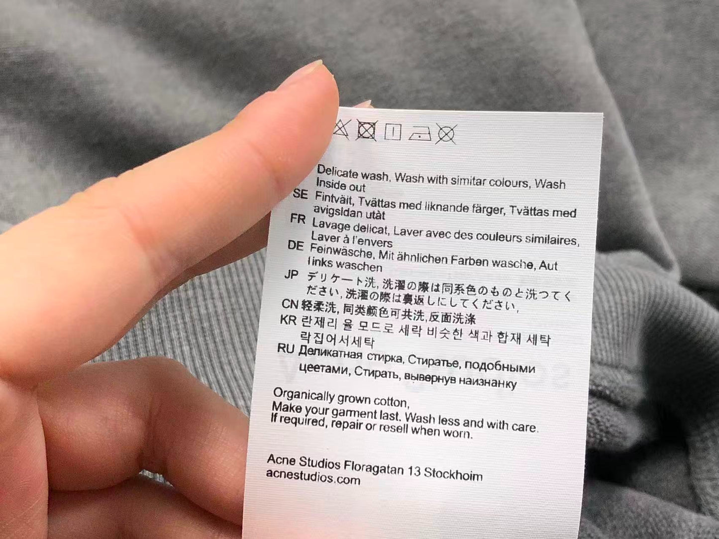 Moletom Acne Studios Faded Logo