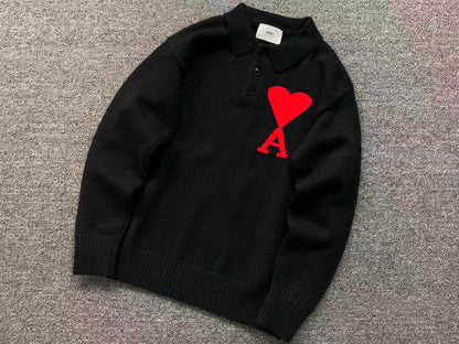 Suéter AMI Paris Polo Knit Essential