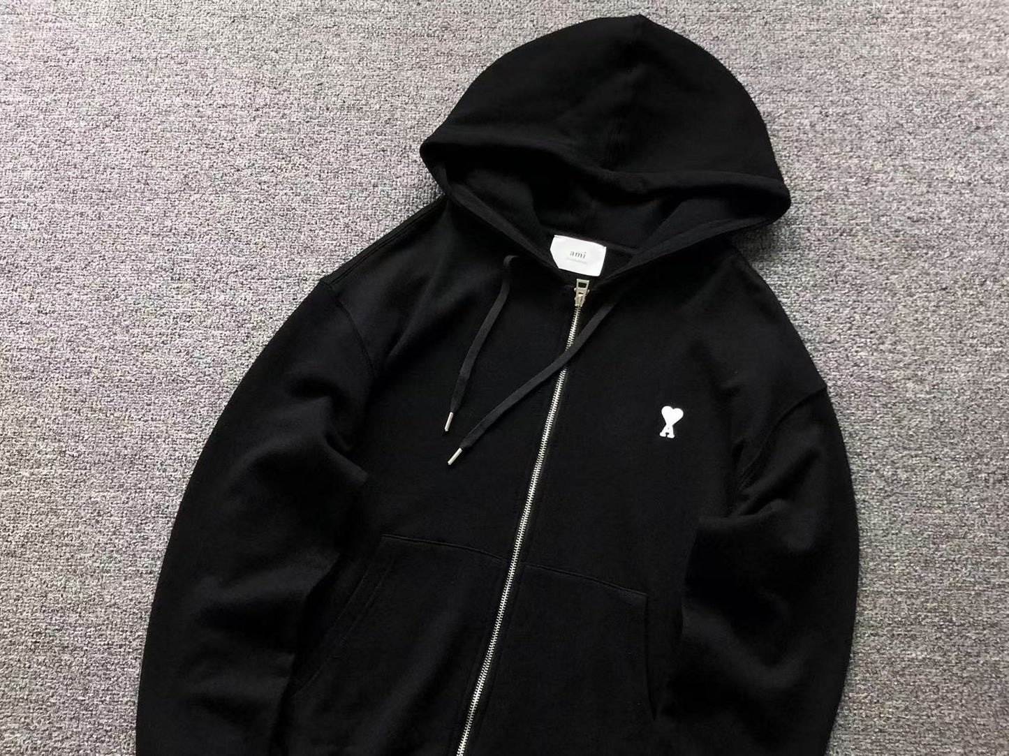 Moletom AMI Paris Ami de Cœur Zip Hoodie