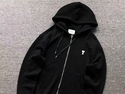 Moletom AMI Paris Ami de Cœur Zip Hoodie