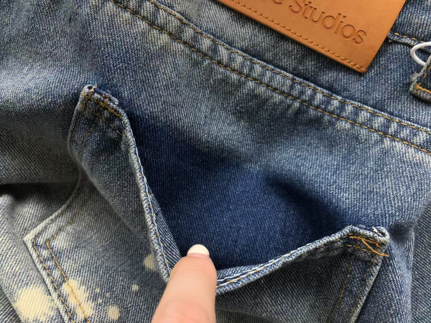 Calça Acne Studios Paintstorm Wide Jeans