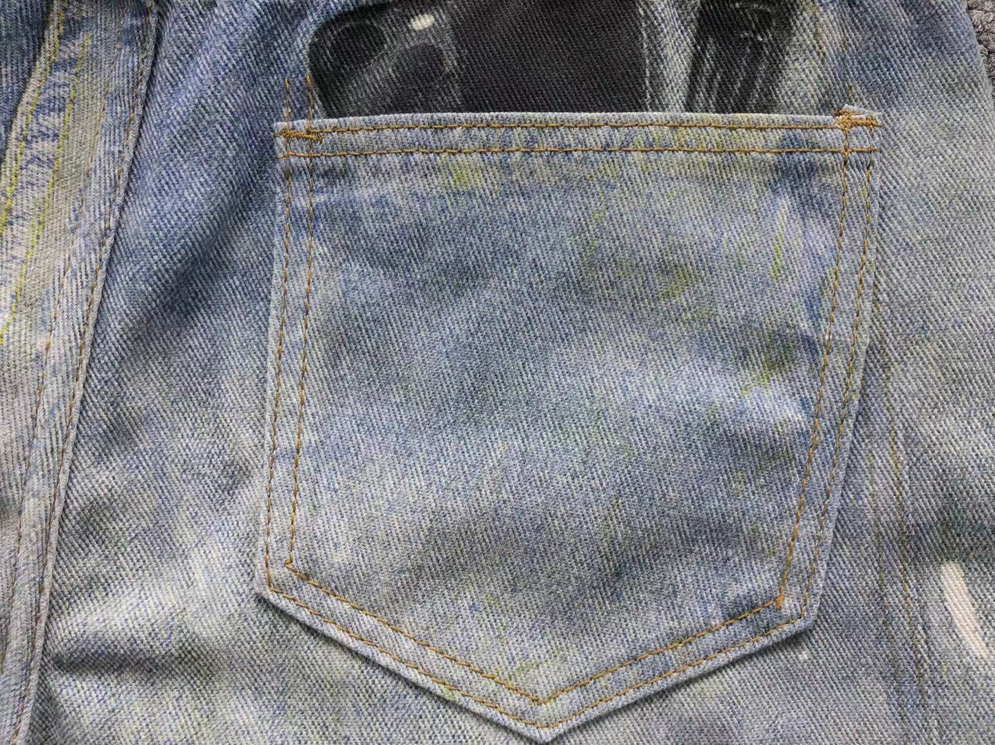 Calça Acne Studios Y2K Printed Denim
