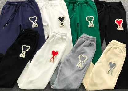 Calça Jogger AMI Paris Big Logo Heart Moletom
