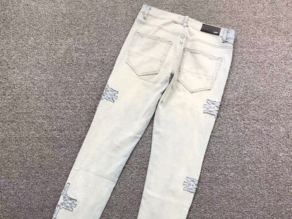 Calça AMIRI White Star Denim
