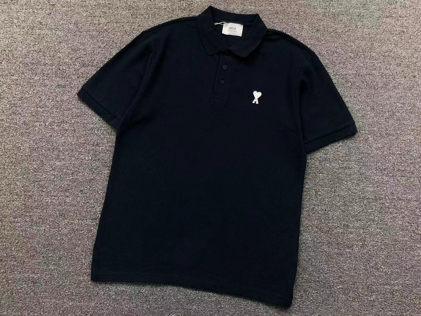 Camiseta Polo AMI Paris Essential Mini Logo