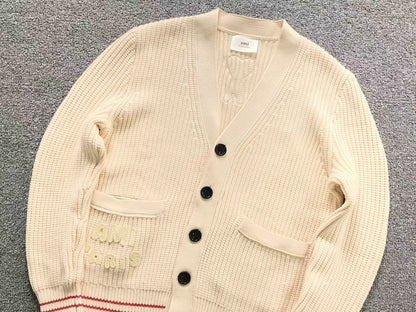 Suéter Cardigan AMI Paris Knit Textured