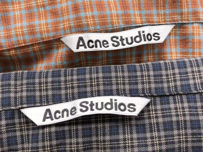 Camisa Acne Studios Plaid Panel Design