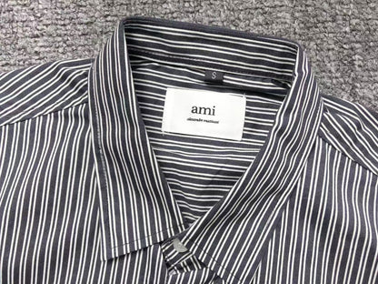Camisa AMI Paris Striped Short Sleeve