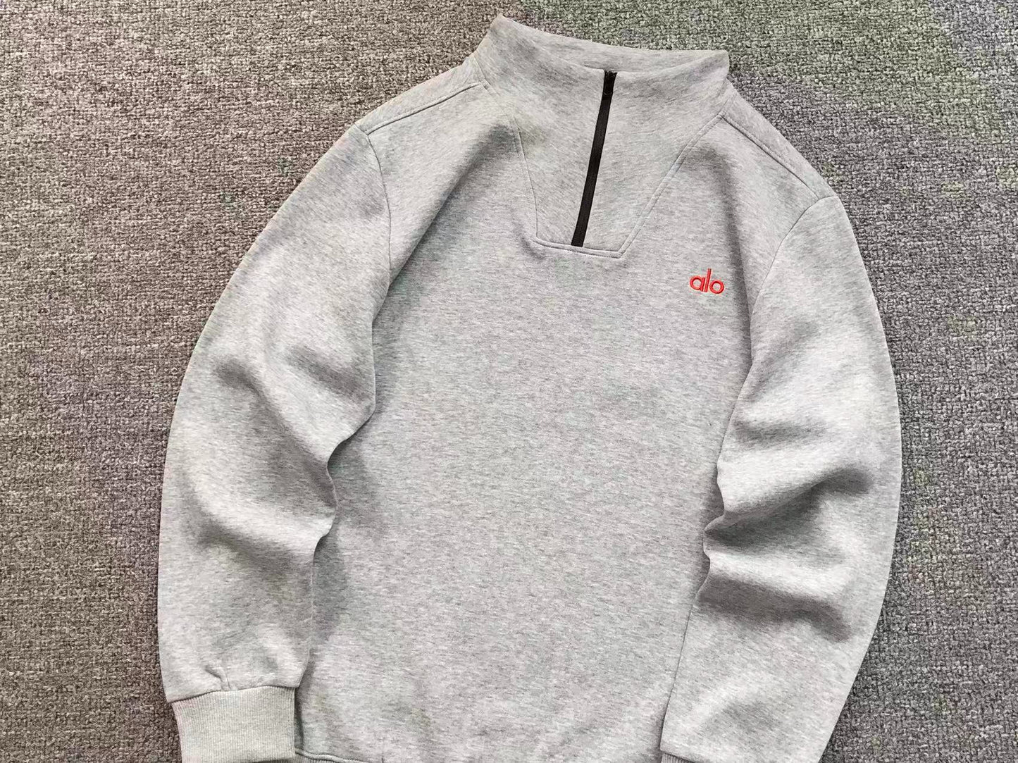 Moletom ALO half zip gola alta