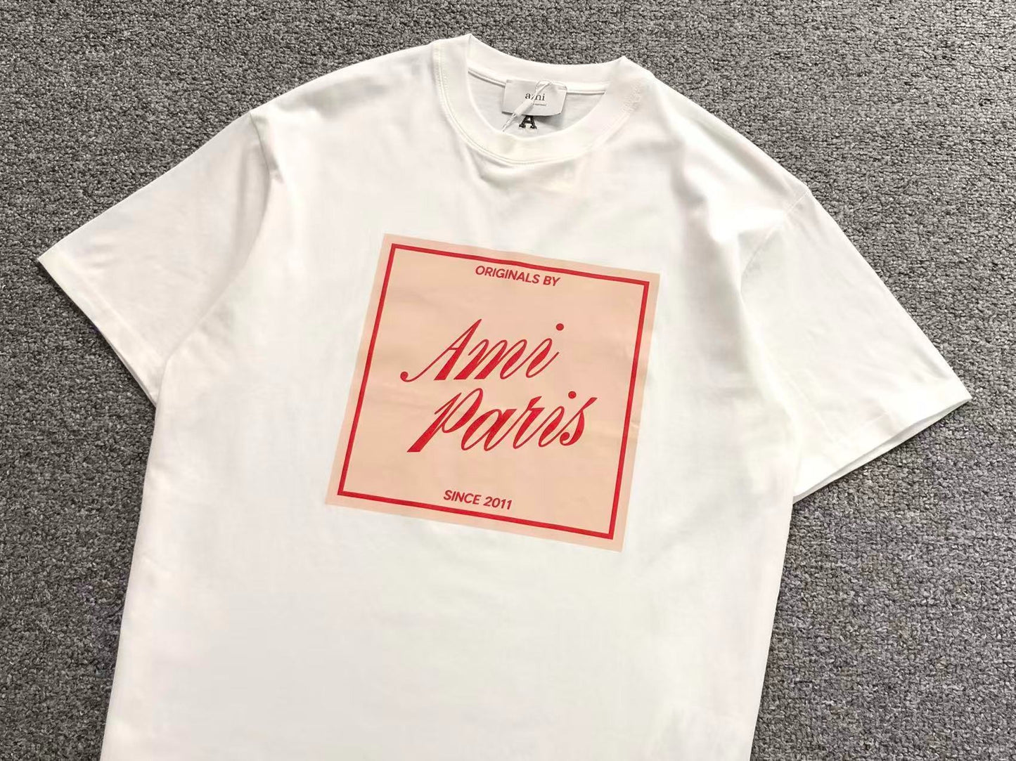 Camiseta AMI Paris Originals Box Logo Tee