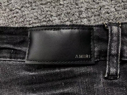 Calça AMIRI Red Logo Destroyed