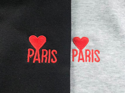 Moletom AMI Paris com Zíper Logo Coração Paris