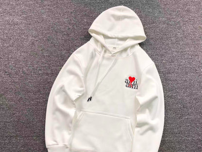 Moletom AMI Paris Ami de Cœur Script Logo Hoodie