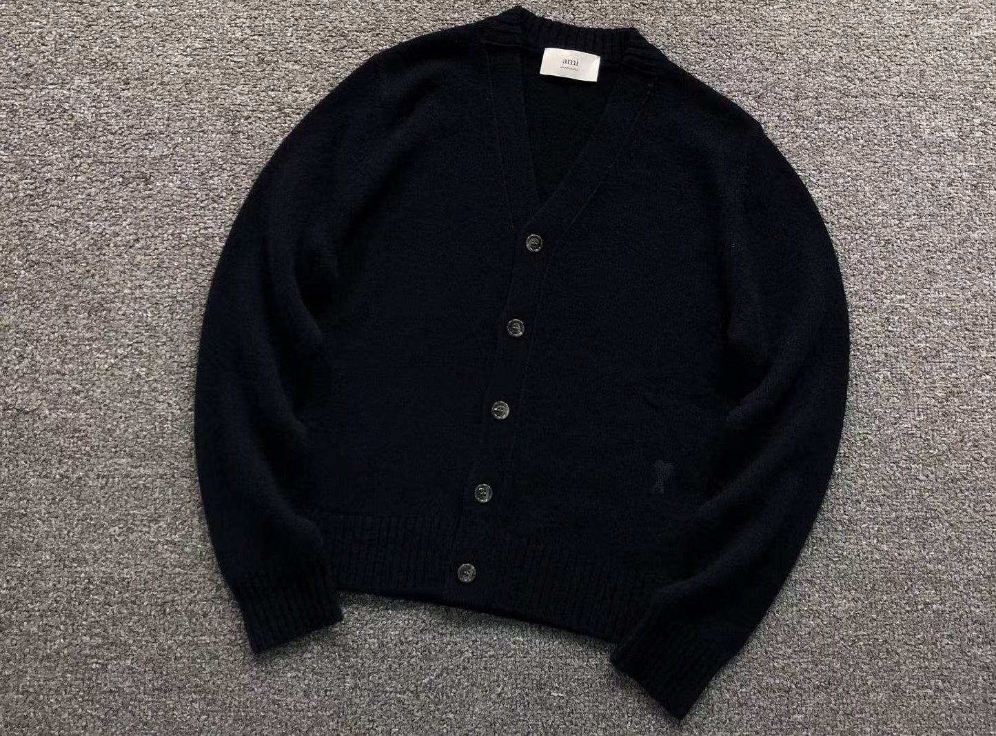 Suéter Cardigan AMI Paris Essential Feminino