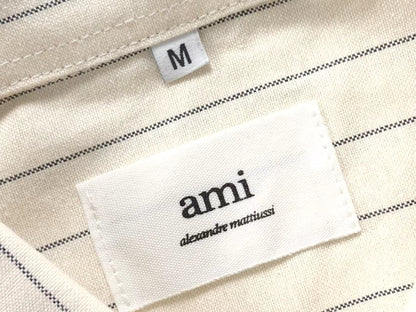 Camisa AMI Paris Striped Mini Heart Shirt