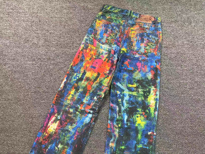 Calça Acne Studios Abstract Paint Denim