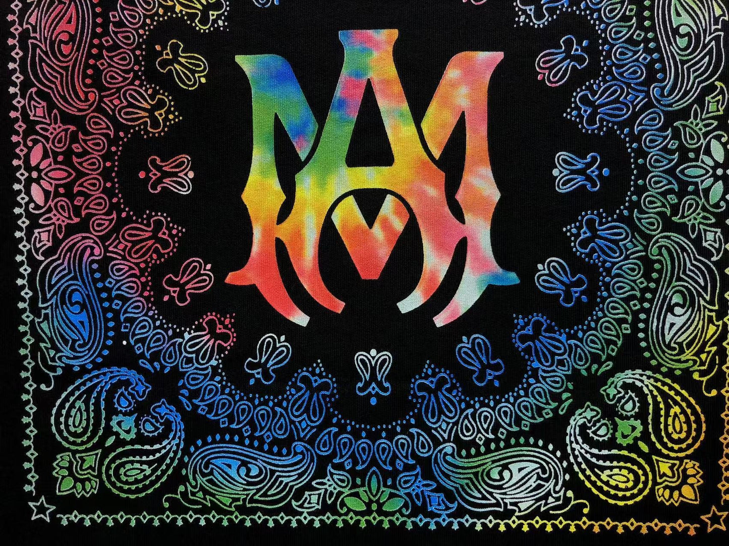 Camiseta AMIRI Rainbow Bandana Logo