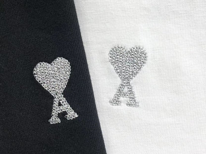 Camiseta AMI Paris Mini Heart Logo Classic