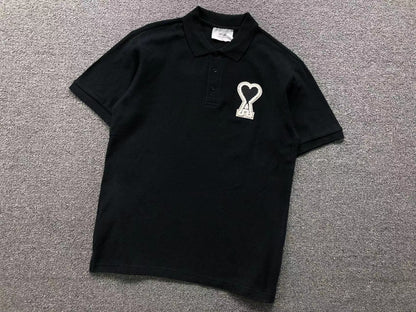 Camisa Polo AMI Paris Big Logo Patch