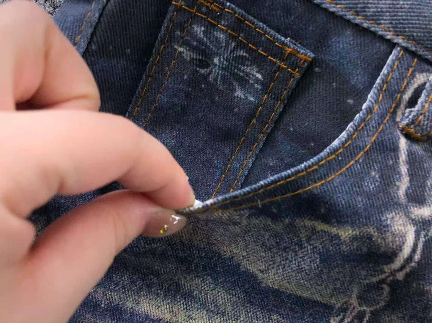 Calça Acne Studios Chaos Chain Denim