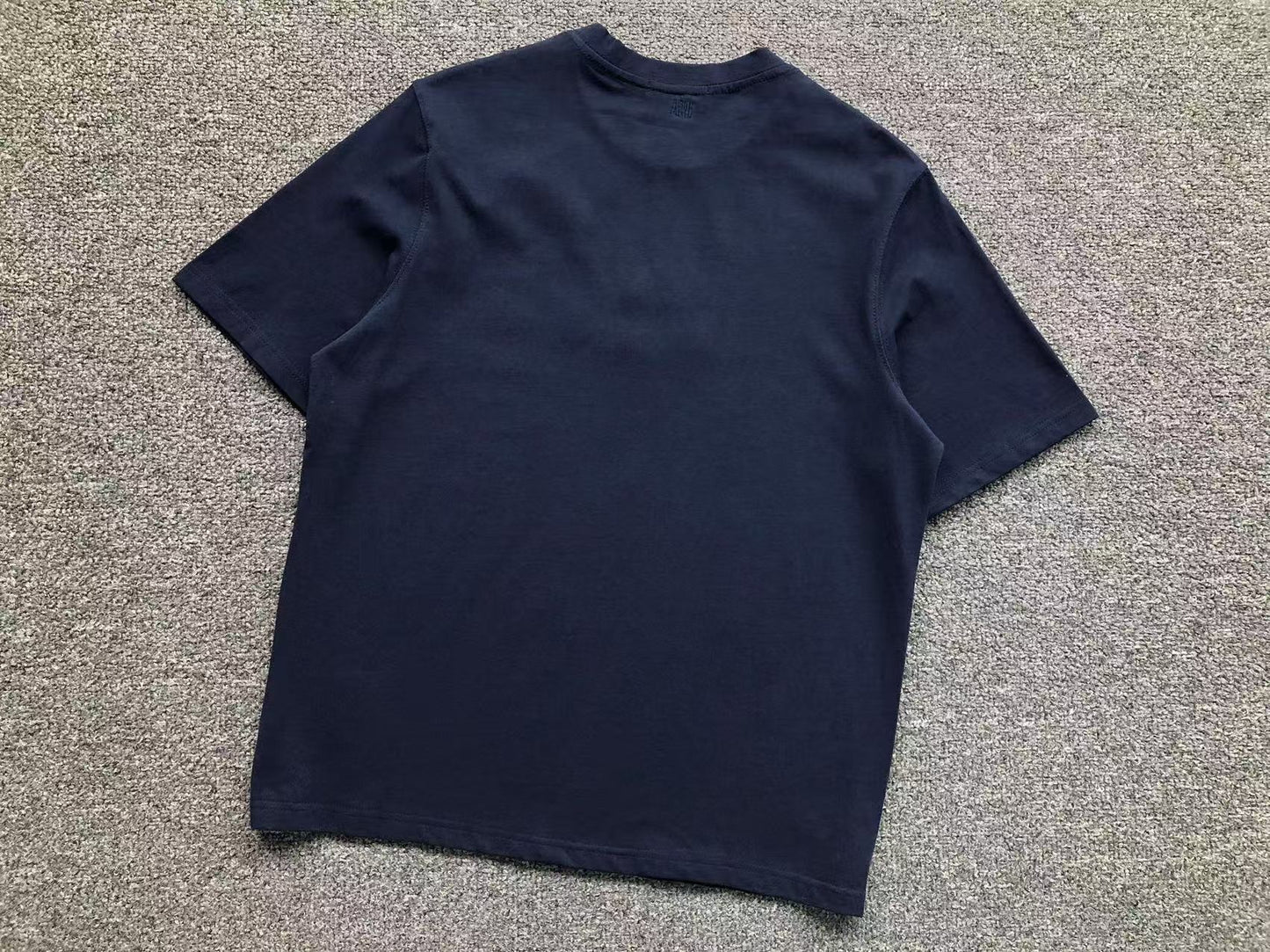 Camiseta AMI Paris Textured Logo Chenille Tee