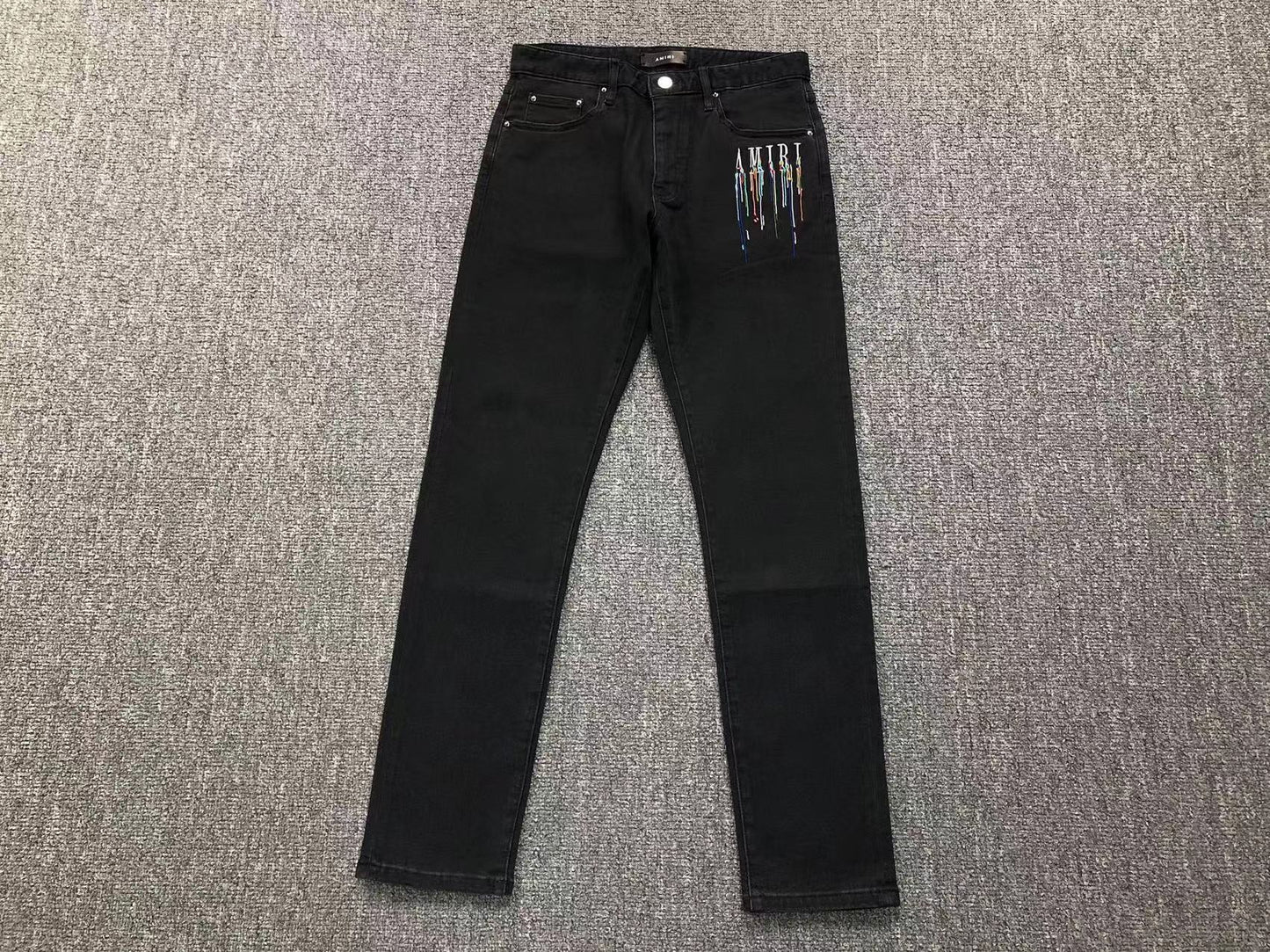 Calça AMIRI Paint Drip Light Wash