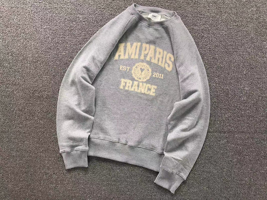 Moletom AMI Paris Varsity Logo Crewneck