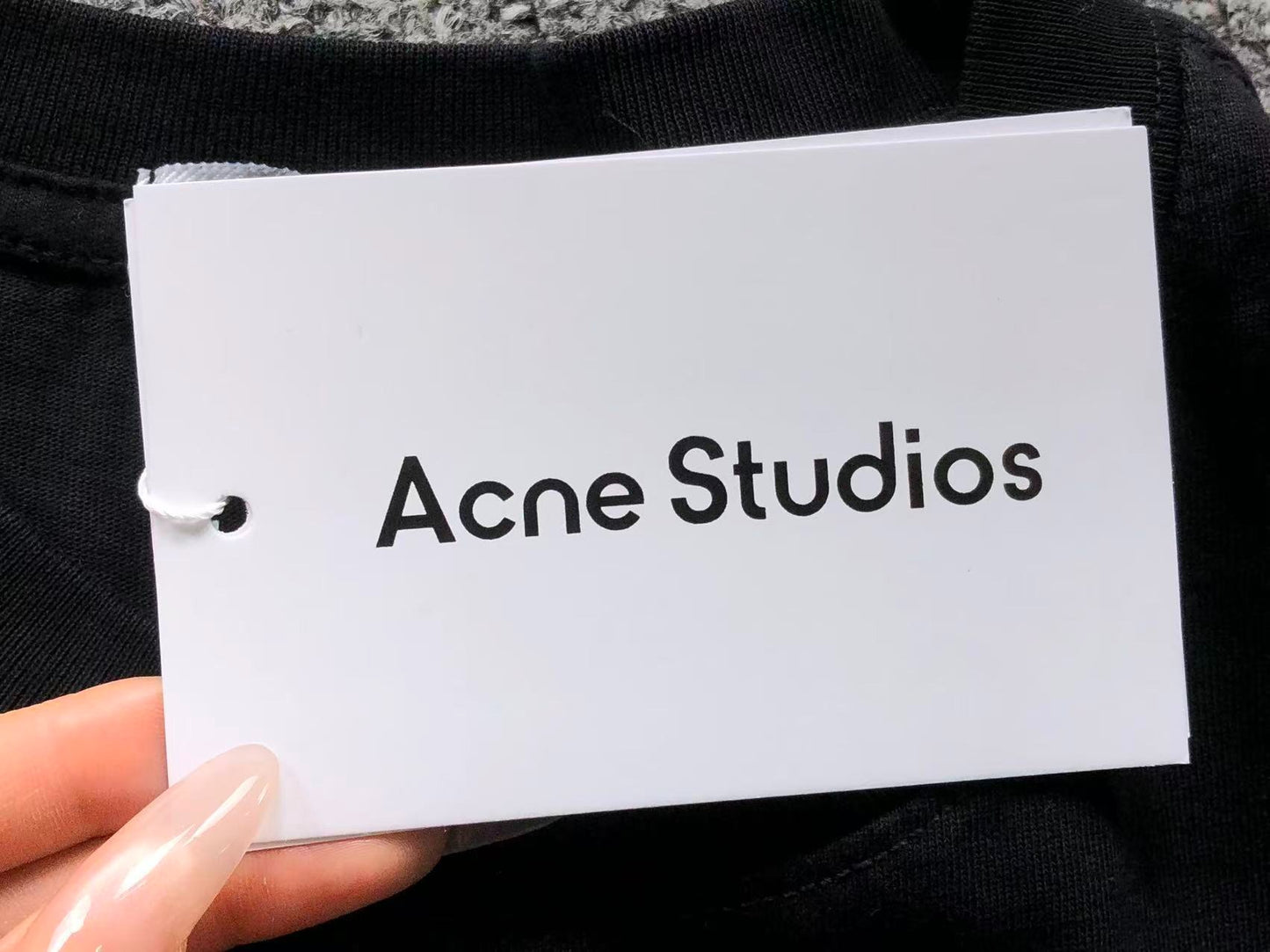 Camiseta Acne Studios Smoked Logo Tee