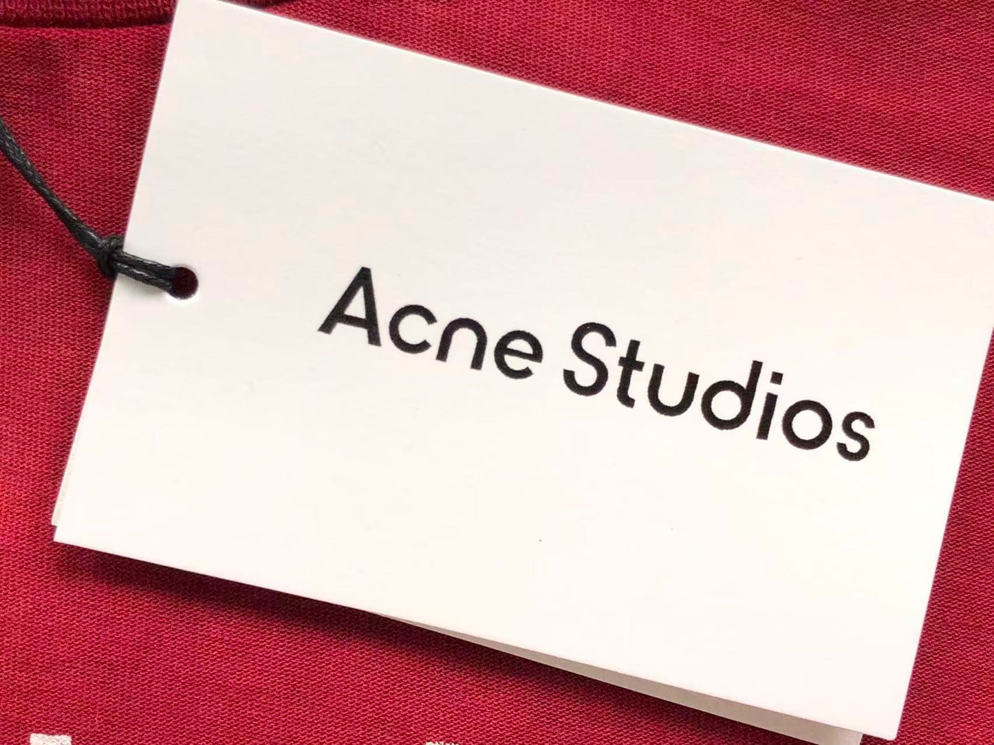 Camiseta Acne Studios Stockholm 1996 Washed Red