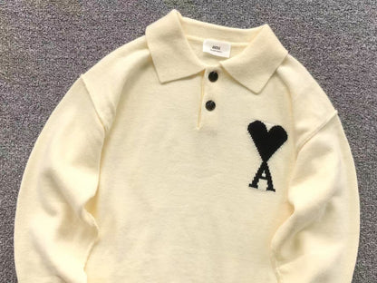 Suéter AMI Paris Polo Knit