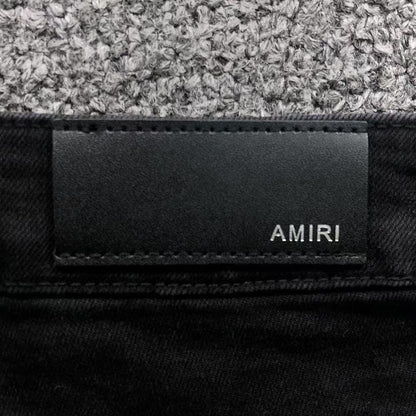 Calça AMIRI Patch Badge Black Denim