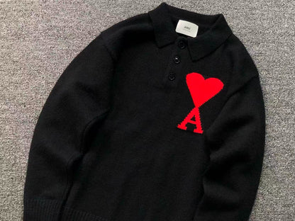 Suéter AMI Paris Polo Knit Essential