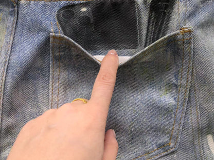 Calça Acne Studios Y2K Printed Denim