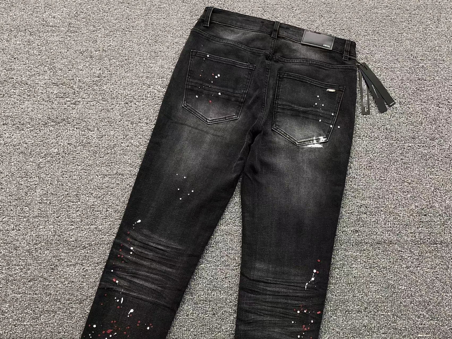 Calça AMIRI Paint Splatter Black