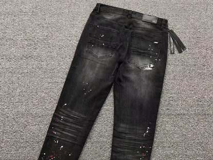 Calça AMIRI Paint Splatter Black