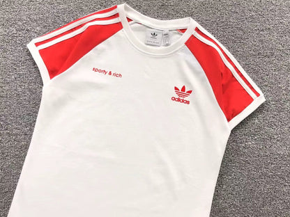 Camiseta Adidas x Sporty & Rich Raglan Feminina